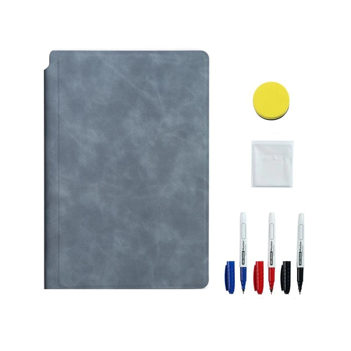 Smart Reusable Leather Notebook