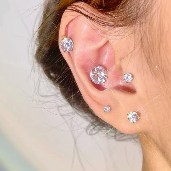 Magnetic Zircon Earrings