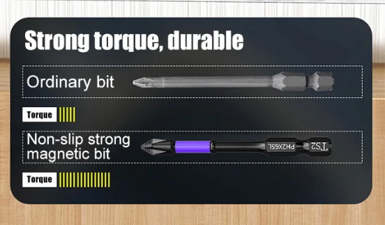 Upgraded High Hardness And Strong Magnetic Bit(5 pcs set)