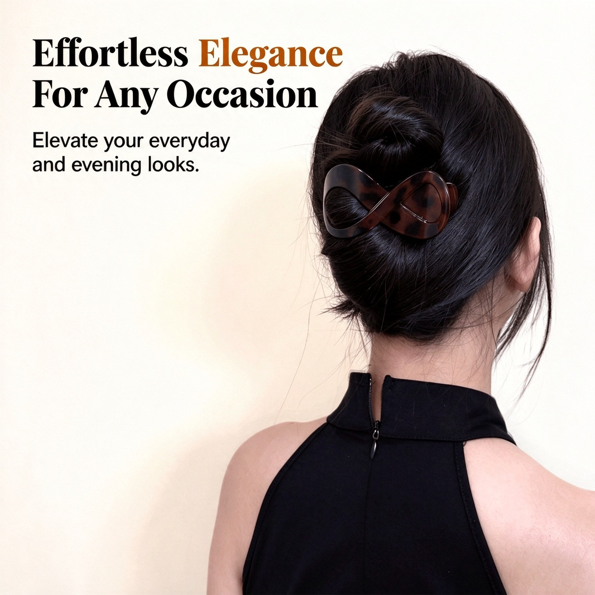 Figure eight hair clip for women