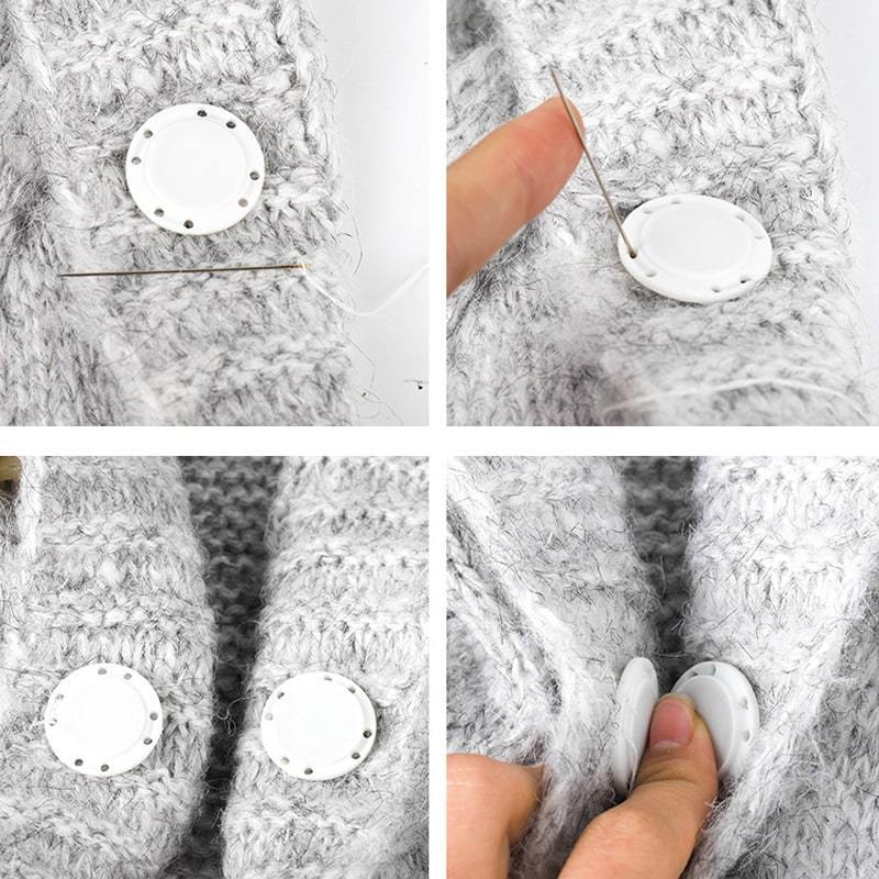 HIGH-GRADE INVISIBLE PLASTIC MAGNET BUTTON (5PCS)