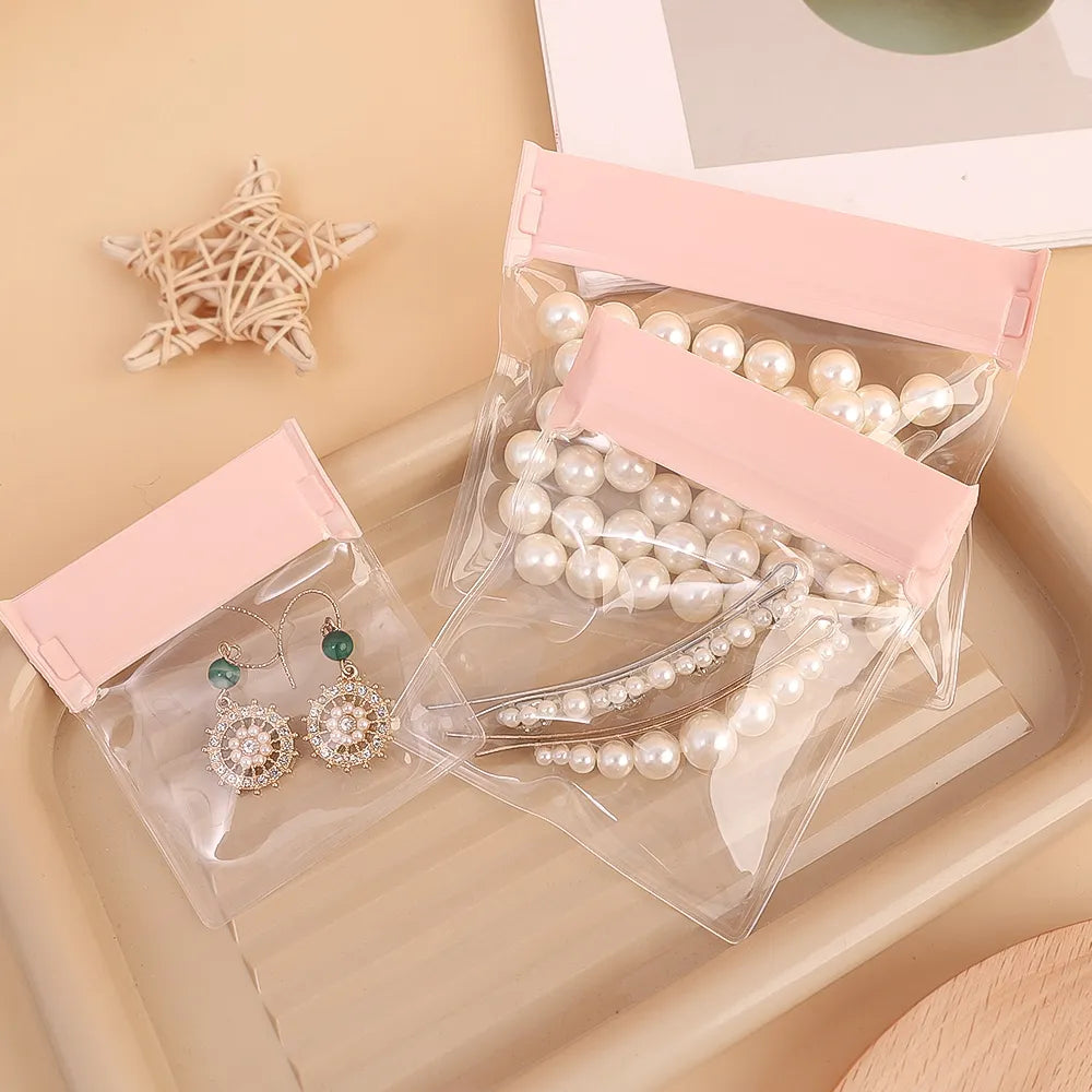 Pink Minimalist Jewelry Storage Bags