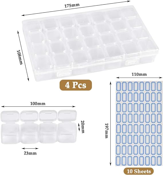 Mini 28 Grid Jewelry Storage Box