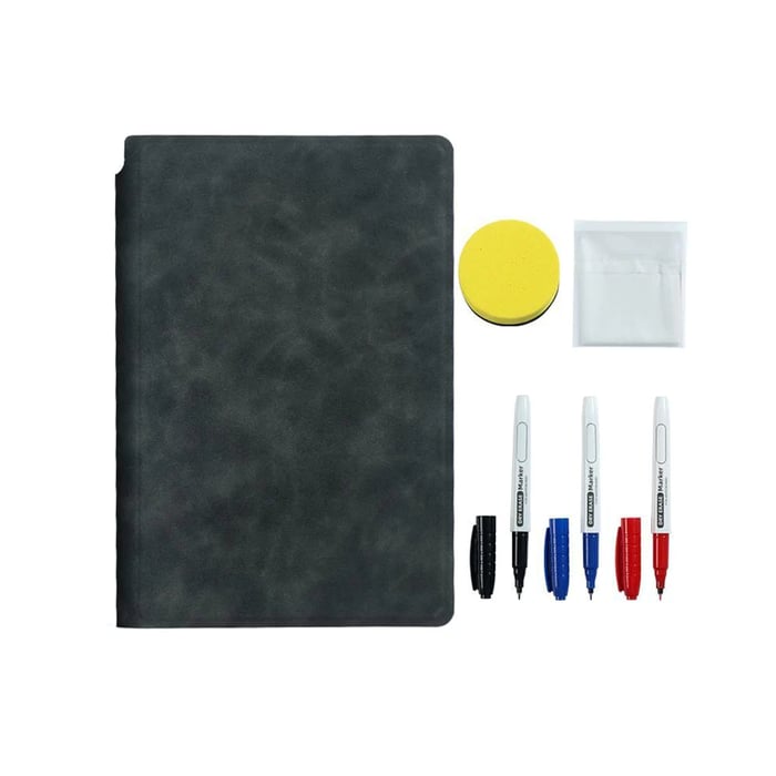 Smart Reusable Leather Notebook