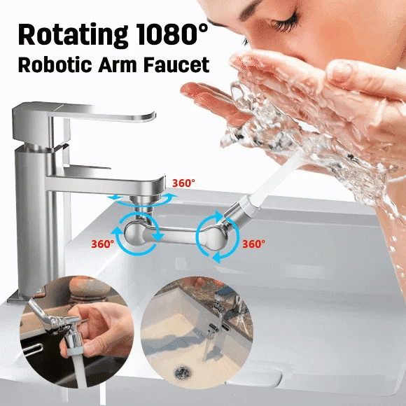 đRotating 1080° Robotic Arm Faucet (Universal Model)
