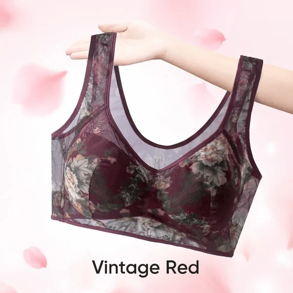 π Super gather bra | Ice Silk Lace Cooling Comfort Bra