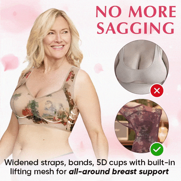 π Super gather bra | Ice Silk Lace Cooling Comfort Bra