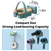 Rotatable Wall Mounted Hair Dryer Holder, Hands Free Hair Dryer Stand Holder, Drilling-Free Blow Dryer Holder