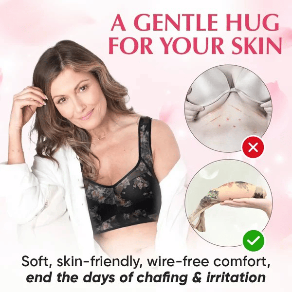 π Super gather bra | Ice Silk Lace Cooling Comfort Bra