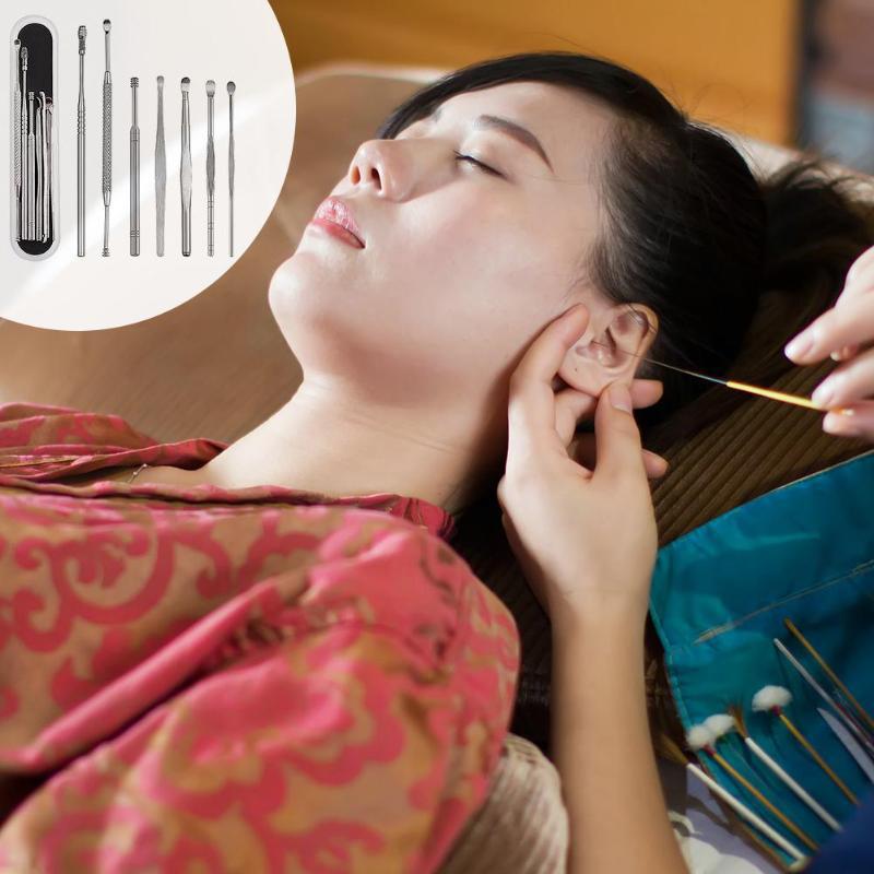 Set Ear Wax Pickers Stainless Steel Earpick Wax Remover