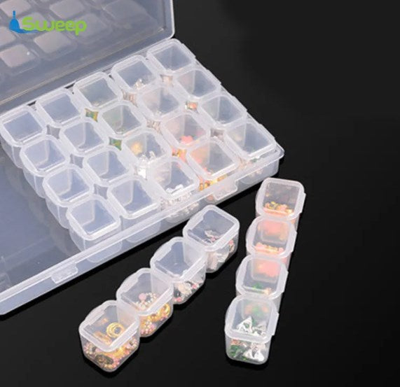 Mini 28 Grid Jewelry Storage Box