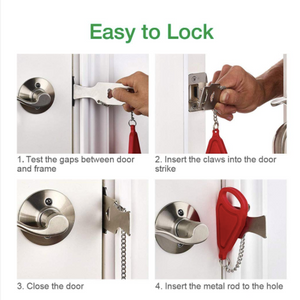 Portable Door Safety Latch Lock