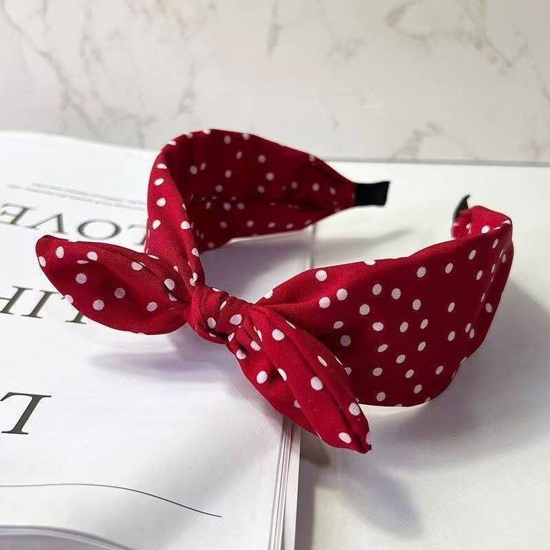 Polka Dot Bow Headband