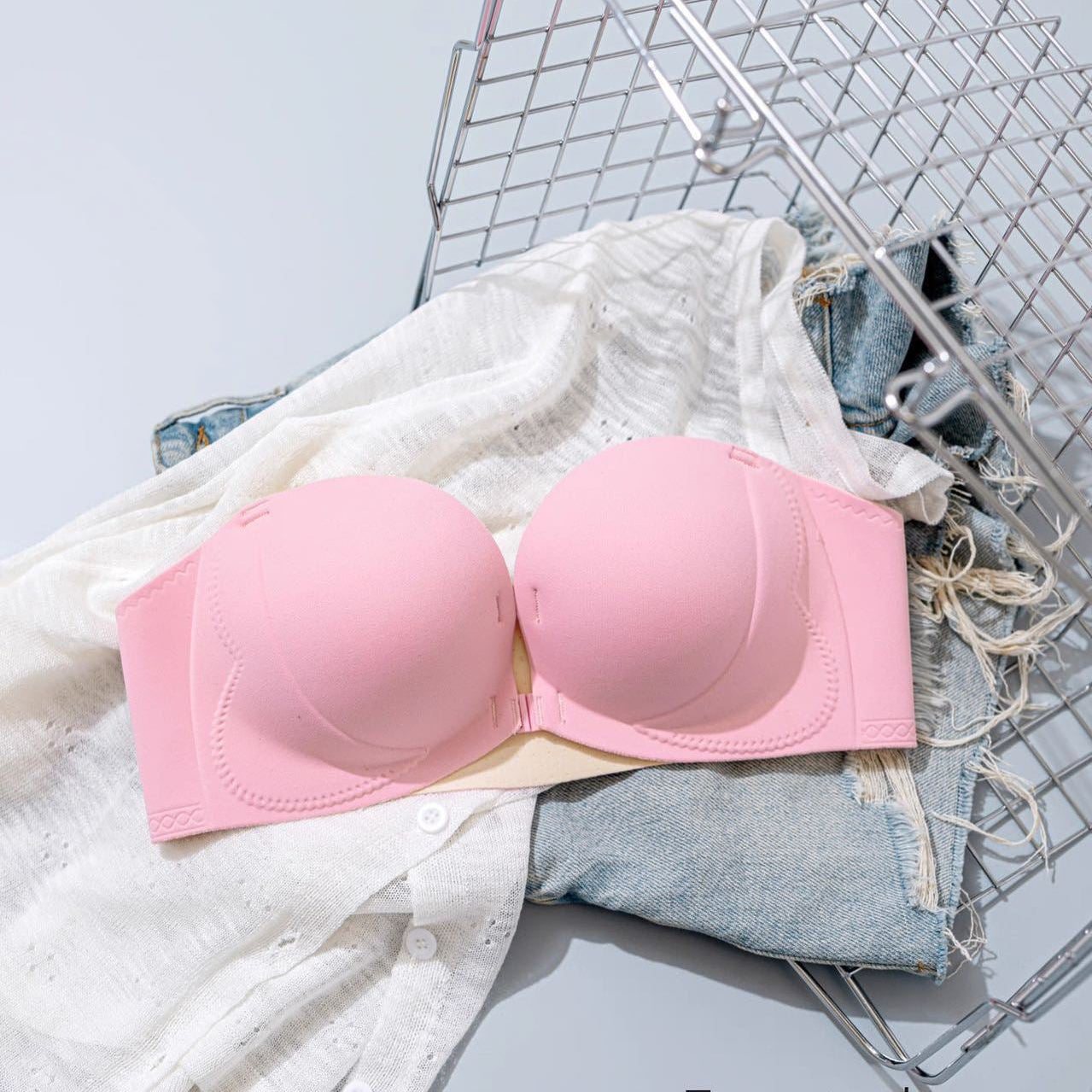 💜Seamless Front Closure Bra With Adjustable Straps