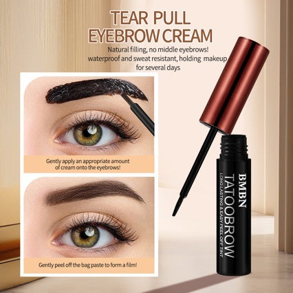 Peel-off eyebrow gel for long-lasting permanent brows