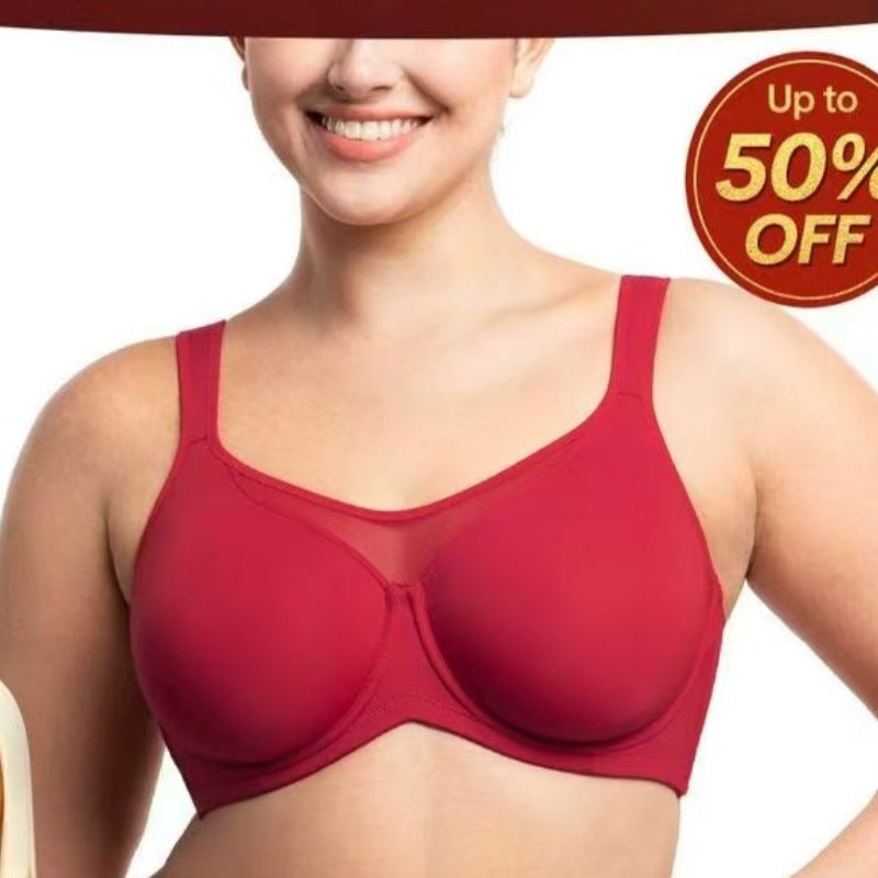 🖤Women's Elegant Sheer Full Coverage Plus Size Bra