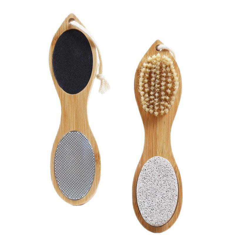 4-in-1 Wooden Foot Scrubber