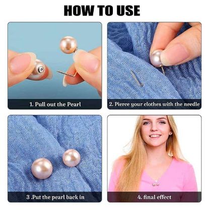 Elegant Pearl Brooch