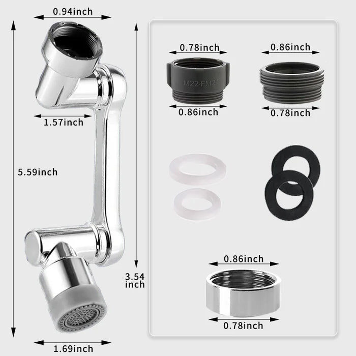 đRotating 1080° Robotic Arm Faucet (Universal Model)