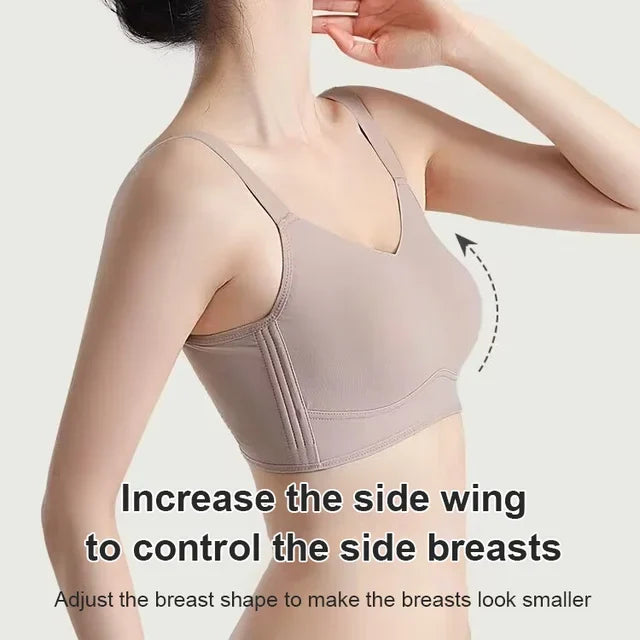 Anti-sagging Large Breast Support Armpit Fat Control Bra