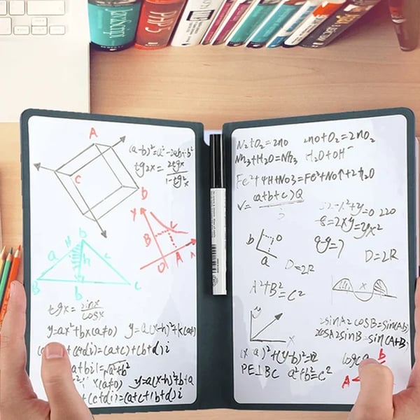 Smart Reusable Leather Notebook