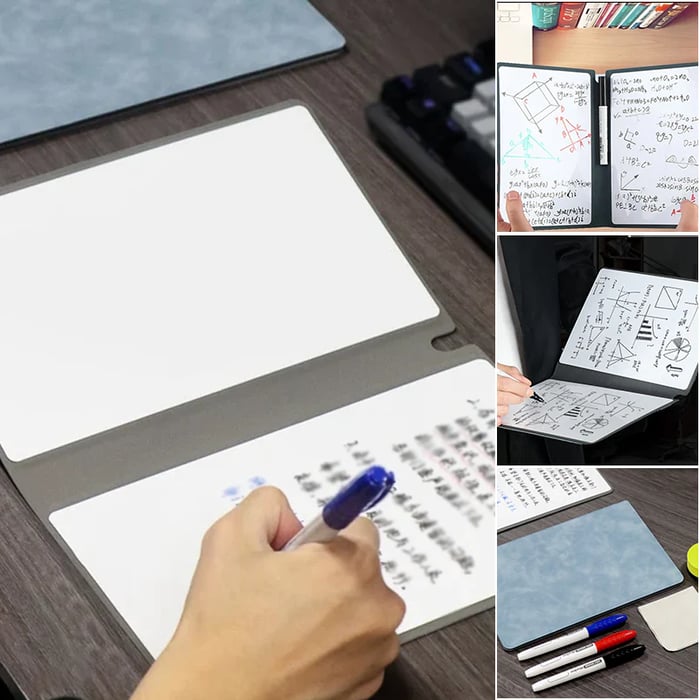 Smart Reusable Leather Notebook