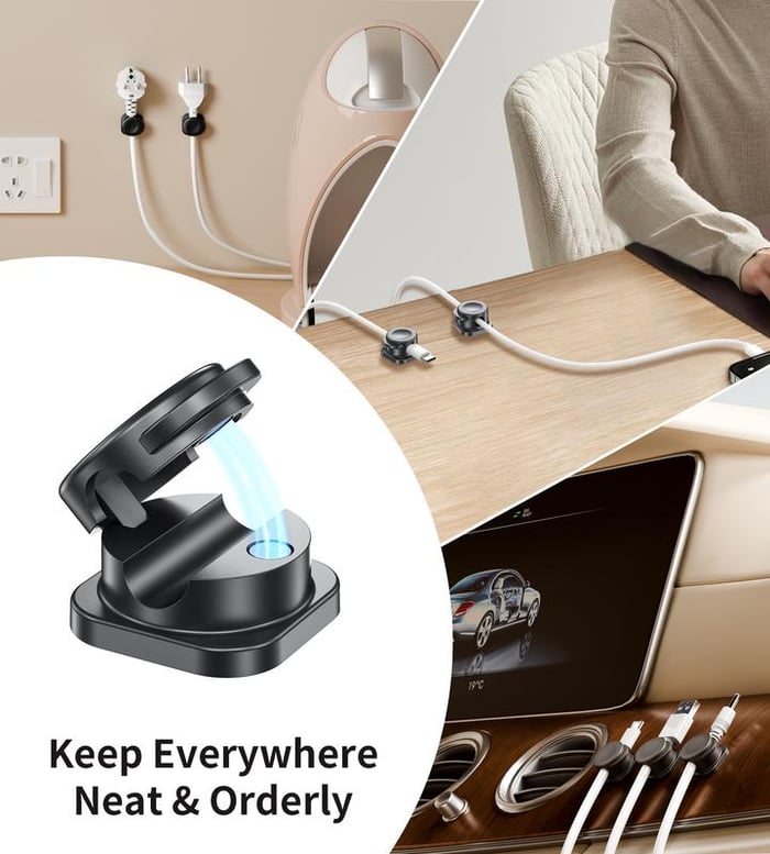 Magnetic Cable Clips( 1 SET 20PCS)