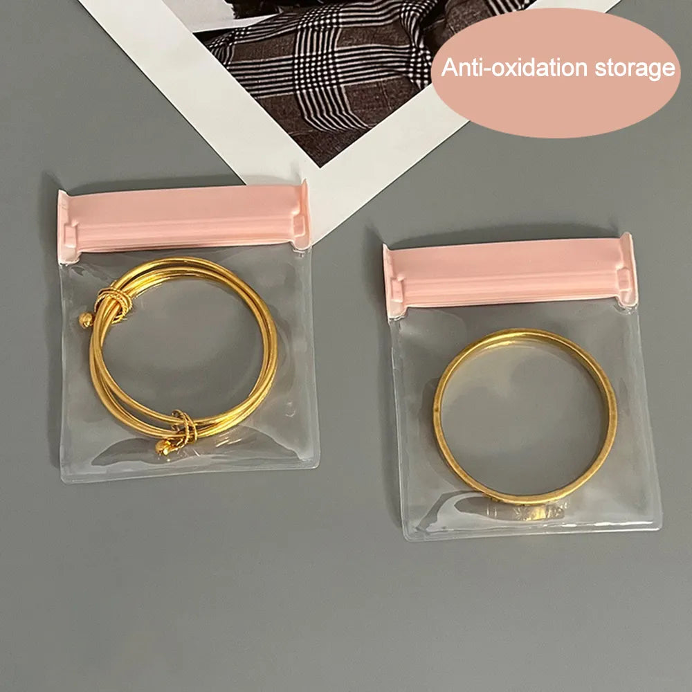Pink Minimalist Jewelry Storage Bags