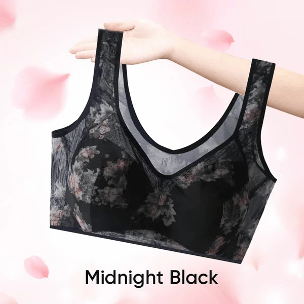 π Super gather bra | Ice Silk Lace Cooling Comfort Bra