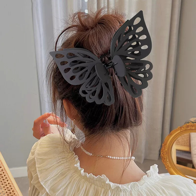 Butterfly Cutout Tassel Large Hair Clip