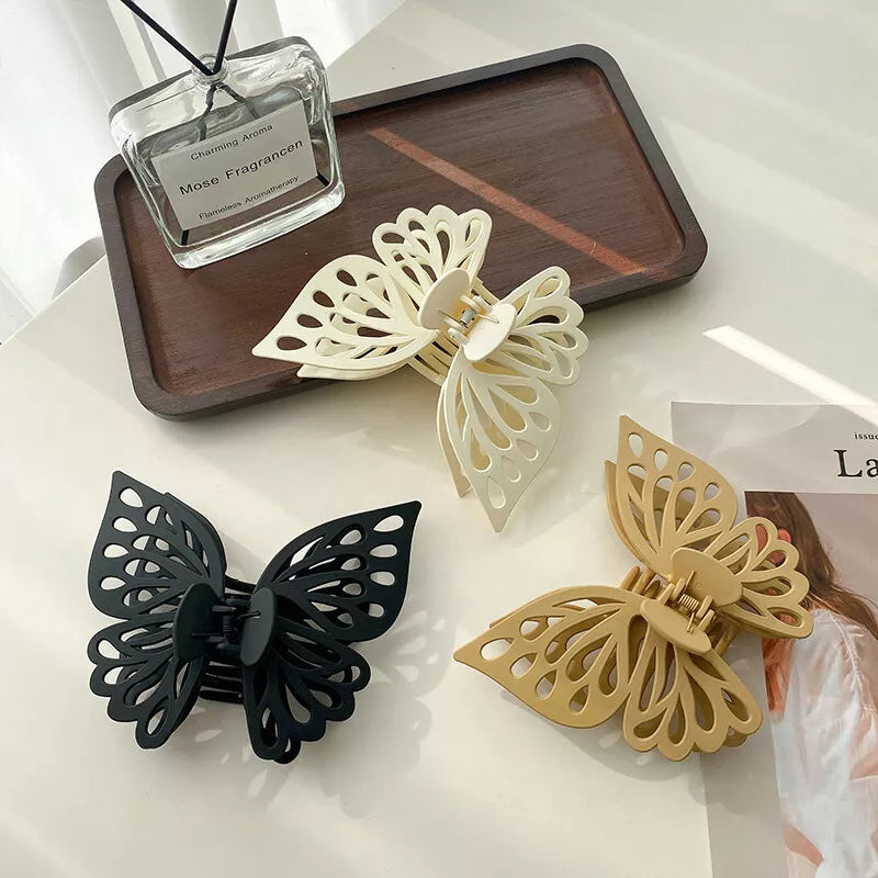 Butterfly Cutout Tassel Large Hair Clip
