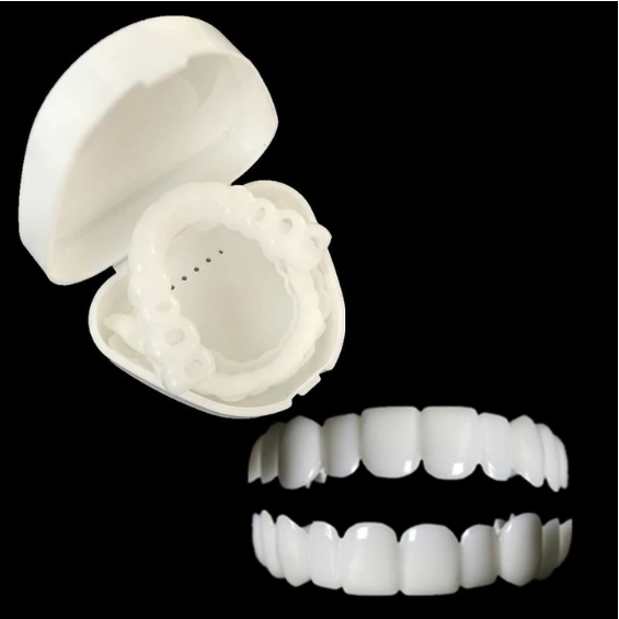 Snap On Smile Top And Bottom Clip on Teeth Veneers
