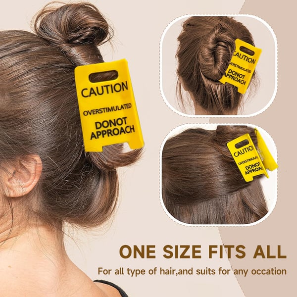 ✨Caution: Overstimulated - Do Not Approach Hairclips🤣