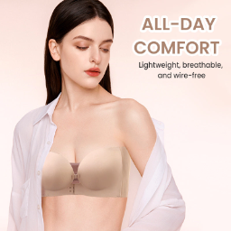 💜Seamless Front Closure Bra With Adjustable Straps