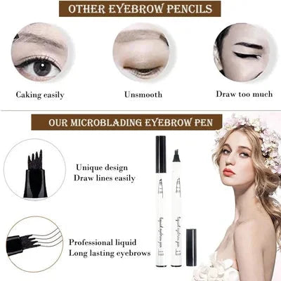 2023 New Waterproof Brow Pencil with Micro-Fork Tip