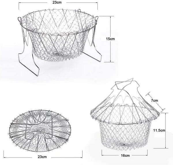 🔥LAST DAY 30% OFF🔥304 Stainless Steel Foldable Fry Basket