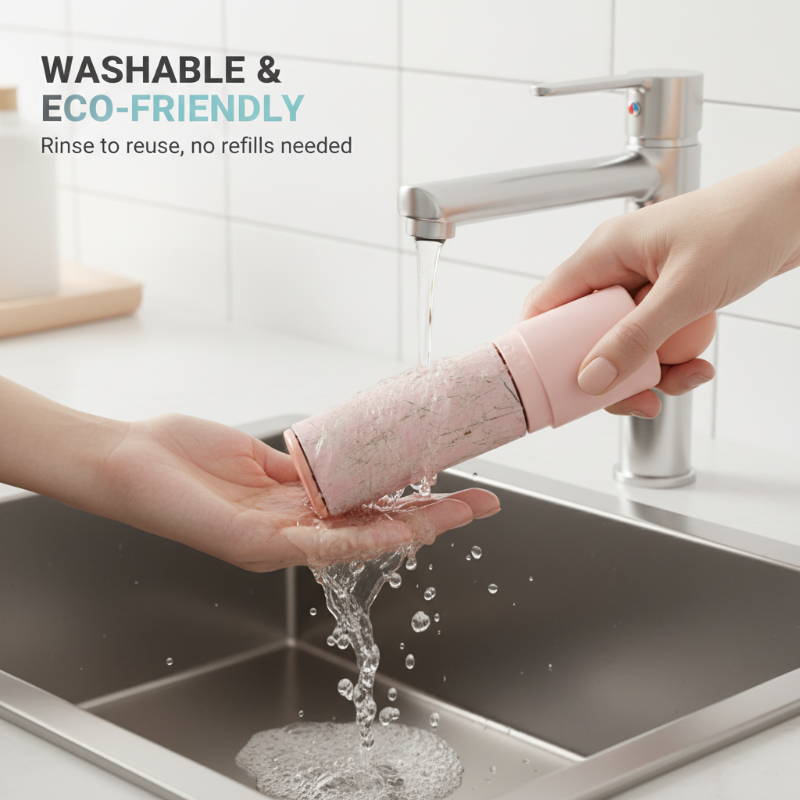 2-in-1 Reusable Washable Lint Roller