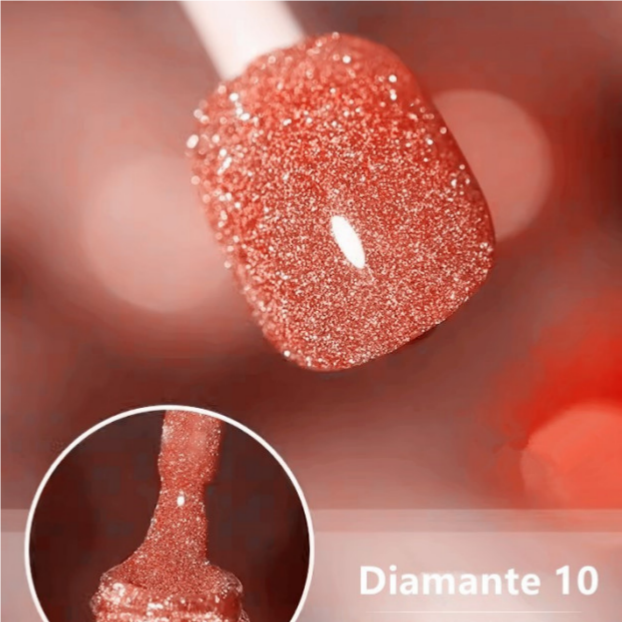 ✨ Shiny and glossy rhinestone gel nail polish | Glossy and long-lasting manicure! 💅