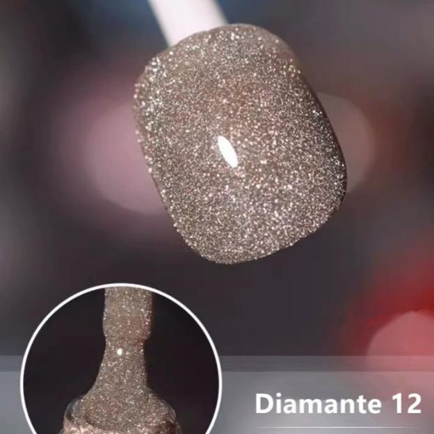 ✨ Shiny and glossy rhinestone gel nail polish | Glossy and long-lasting manicure! 💅