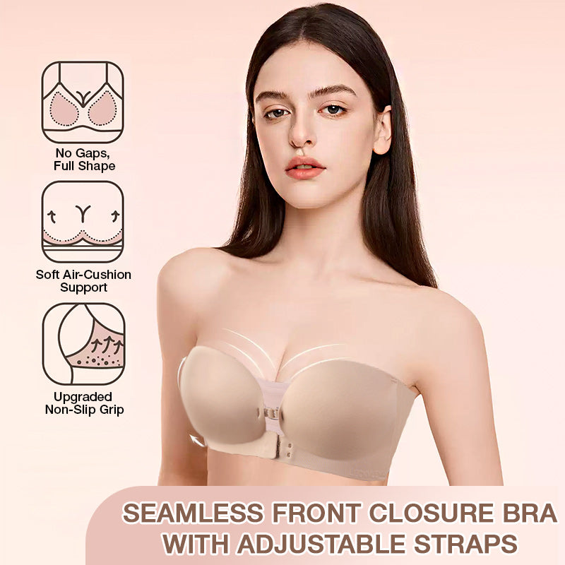💜Seamless Front Closure Bra With Adjustable Straps