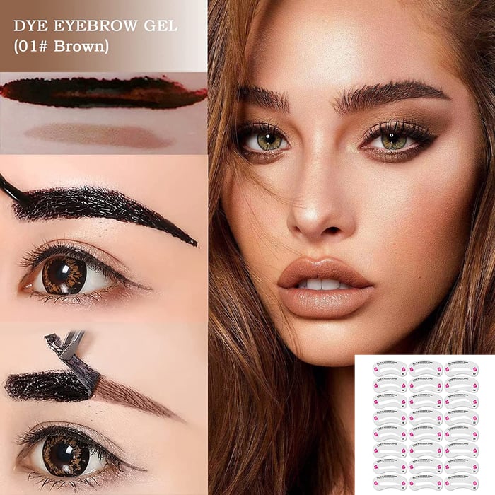 Peel-off eyebrow gel for long-lasting permanent brows