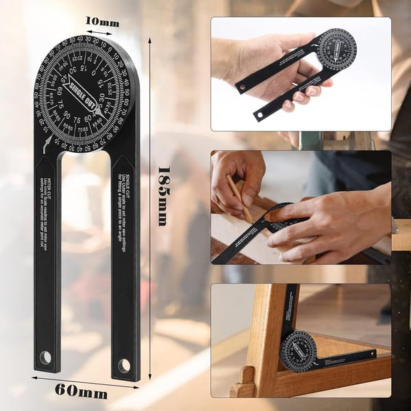 Miter Saw Protractor 360°Angle Measurement Angle Finder Tool