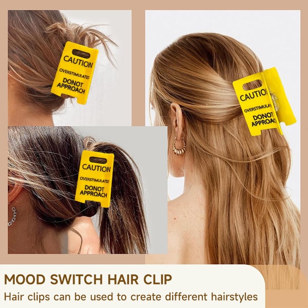 ✨Caution: Overstimulated - Do Not Approach Hairclips🤣