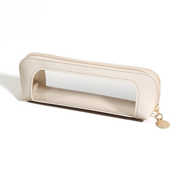 Small Clear PU Leather Makeup Bag
