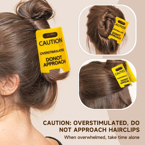 ✨Caution: Overstimulated - Do Not Approach Hairclips🤣