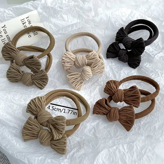 30Pcs Set Bow Hair Ties Set