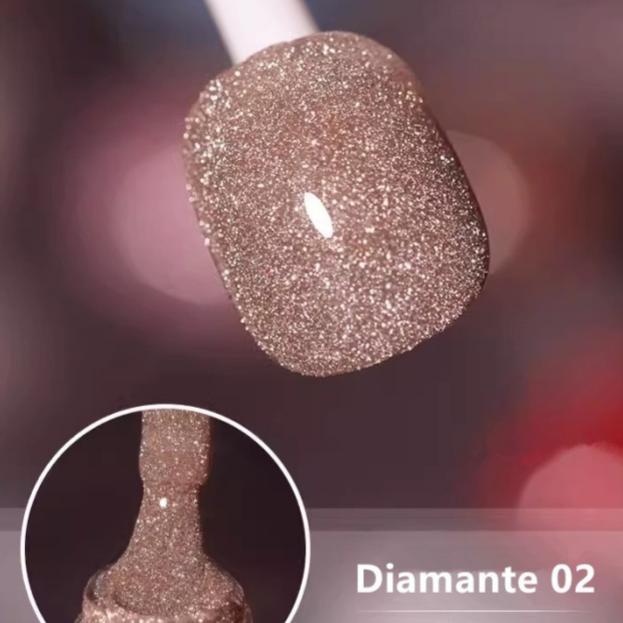 ✨ Shiny and glossy rhinestone gel nail polish | Glossy and long-lasting manicure! 💅
