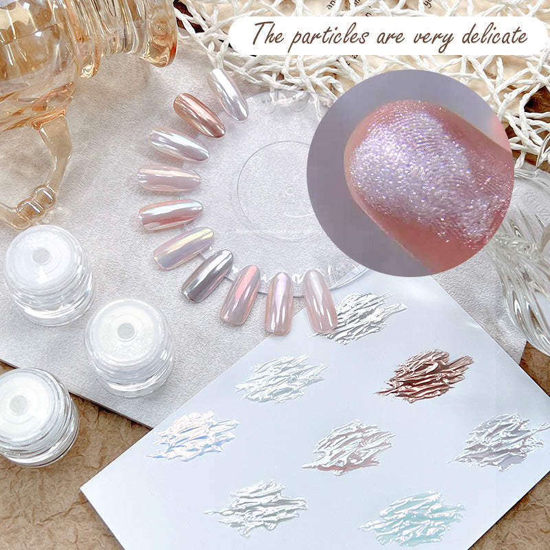 Chrome mirror effect nail powder
