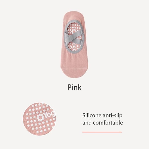 🏆Flash Sale⚡Women's No-Show Socks for Pilates & Workout - Non-Slip Silicone Grip, Breathable & Moisture-Wicking (Yoga/Dance/Indoor Activities)