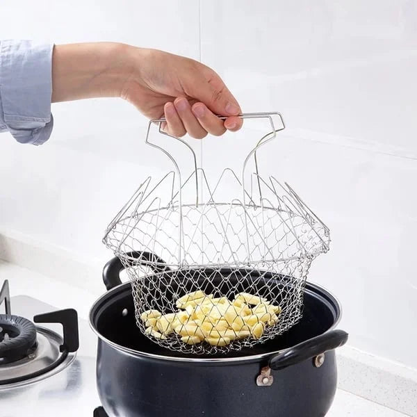 🔥LAST DAY 30% OFF🔥304 Stainless Steel Foldable Fry Basket